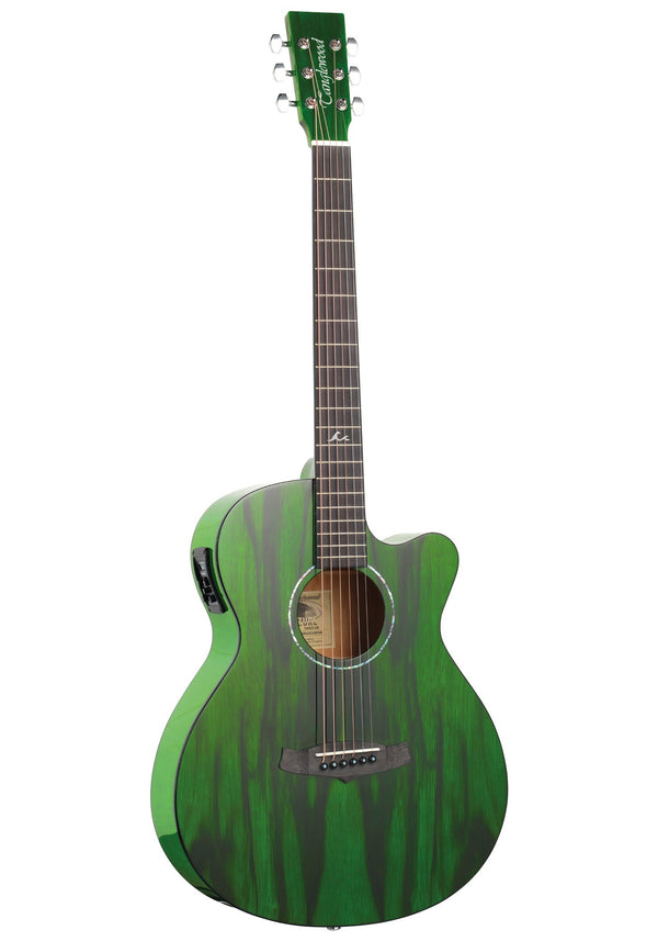 Tanglewood TA4CEGR EA guitar. Azure series - Green