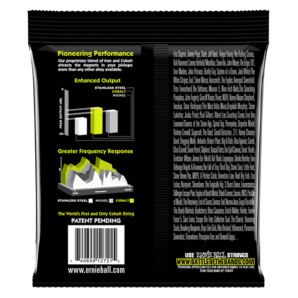 Ernie Ball 2721 Cobalt Regular Slinky Electric Guitar Strings