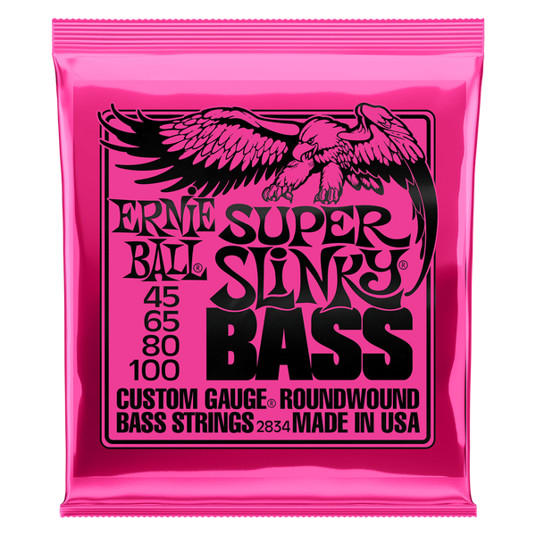 Ernie Ball Super Slinky Bass Guitar Strings 2834