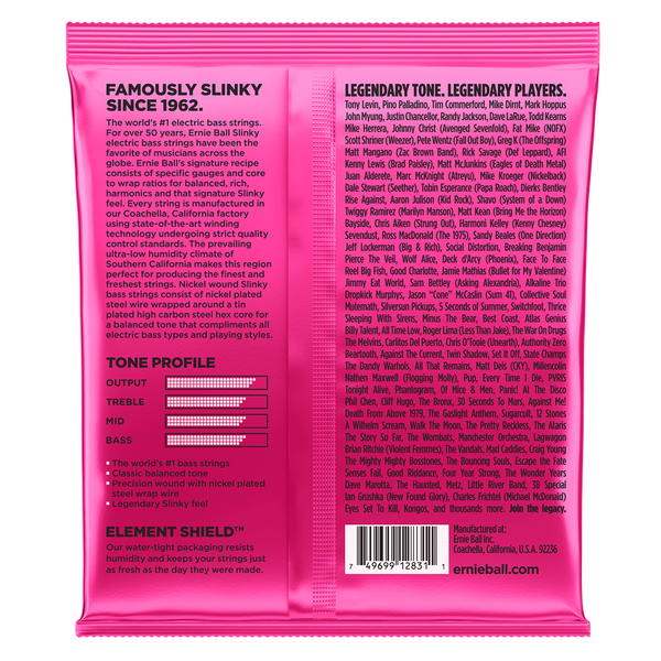 Ernie Ball Super Slinky Bass Guitar Strings 2834