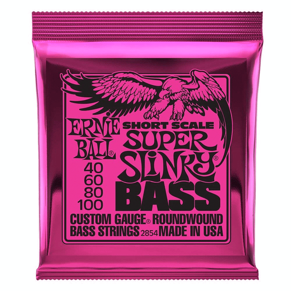 Ernie Ball Super Slinky Short Scale Bass Guitar Strings 2854