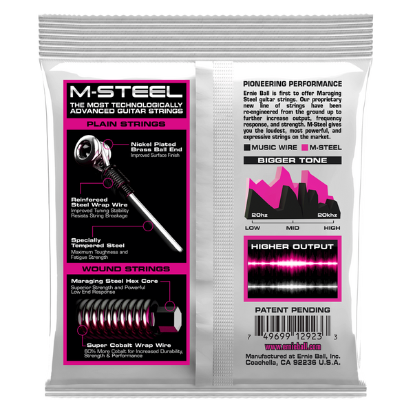 Ernie Ball 2923 M-Steel Super Slinky Electric Guitar Strings