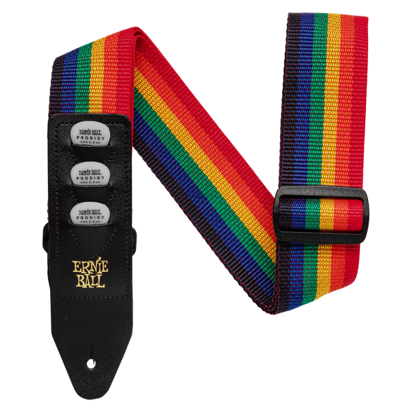 Ernie Ball Pick holder strap - Rainbow. P04188
