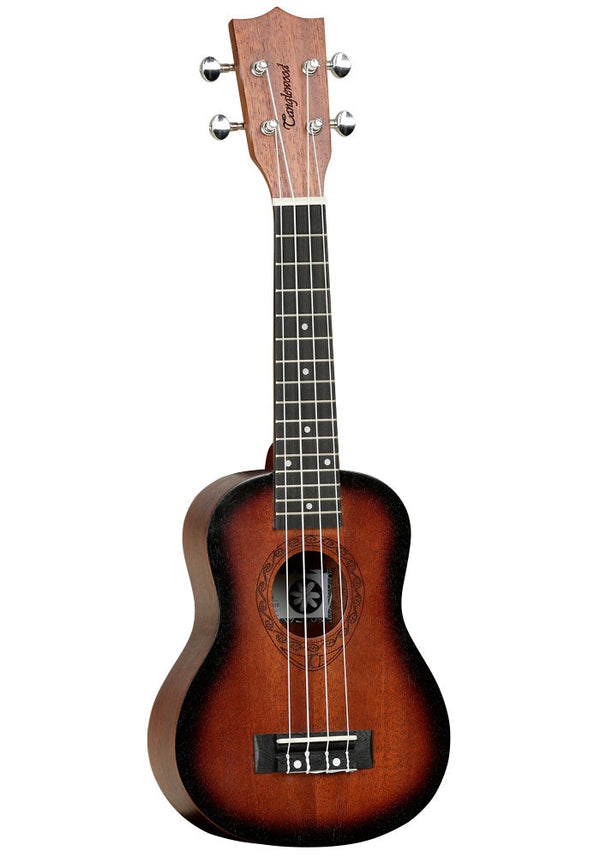 Tanglewood TWT1SB Soprano Ukulele. Tobacco Sunburst.