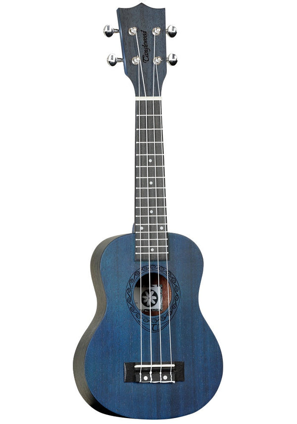 Tanglewood TWT1TB Soprano Ukulele. Trans Blue