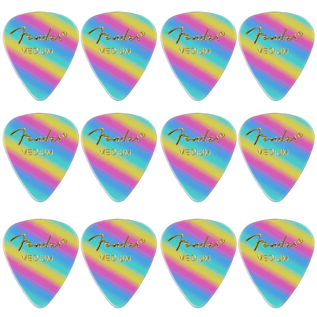 351 Graphic Medium Rainbow picks. Pack of 12.