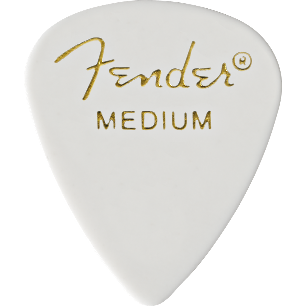 351 CLASSIC MEDIUM WHITE PICK X 12