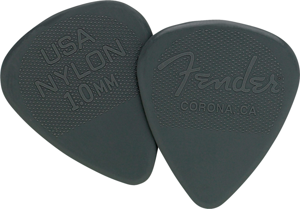 Nylon Picks. 1mm. Pack of 12.