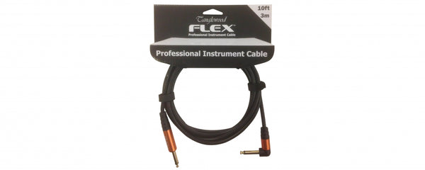 Tanglewood Flex instrument cable 10ft angled ~ FX3A