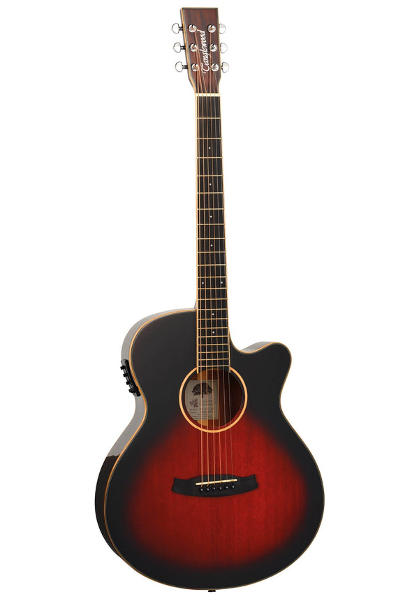 Tanglewood Winterleaf TW4TLCEAVB Thinline Electro acoustic guitar. Autumn Vintage Burst Gloss