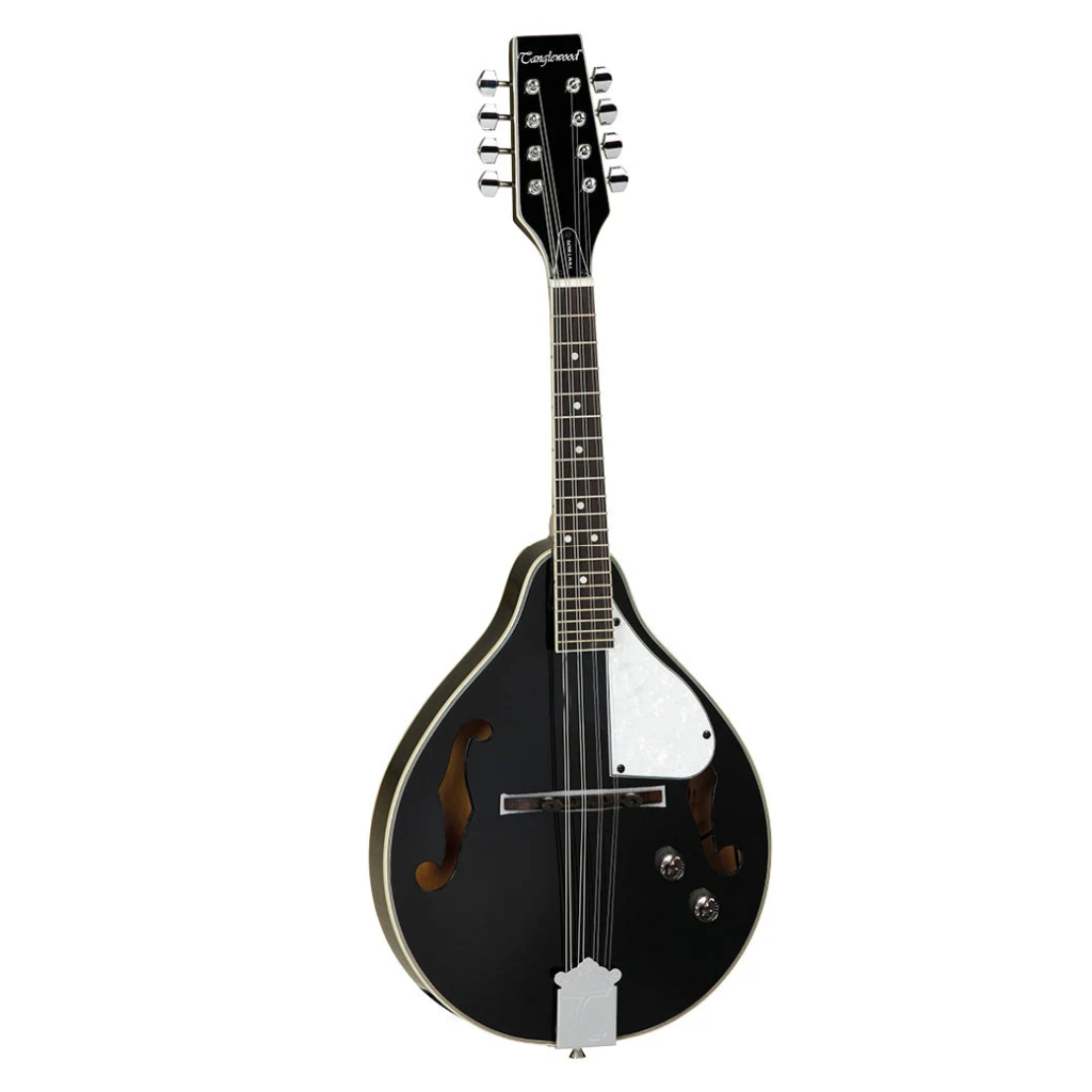 Tanglewood TWMTBKPE  Electro-Acoustic Mandolin. Black.
