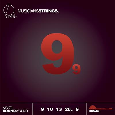 PICATO NICKEL 5 BANJO 9-20 SET ~ FOLK SERIES