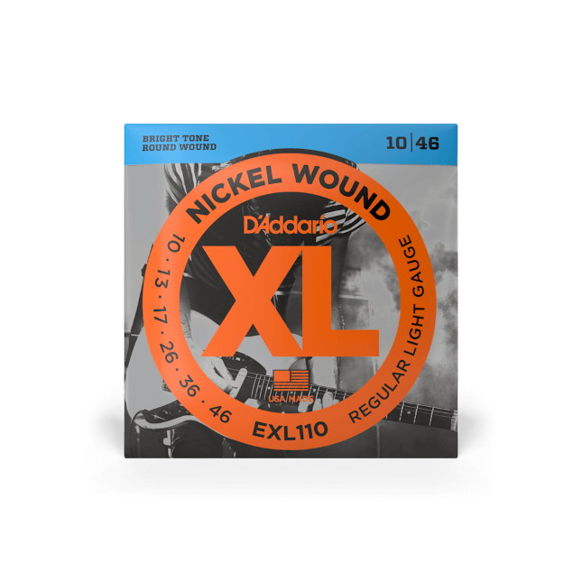 D'Addario EXL110 Electric Guitar Strings Light. 10-46.