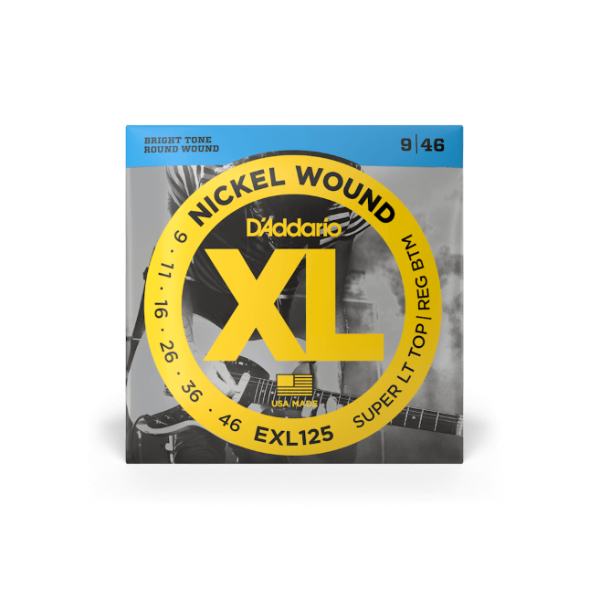 D'Addario EXL120 Electric Guitar Strings Light. 9-46.