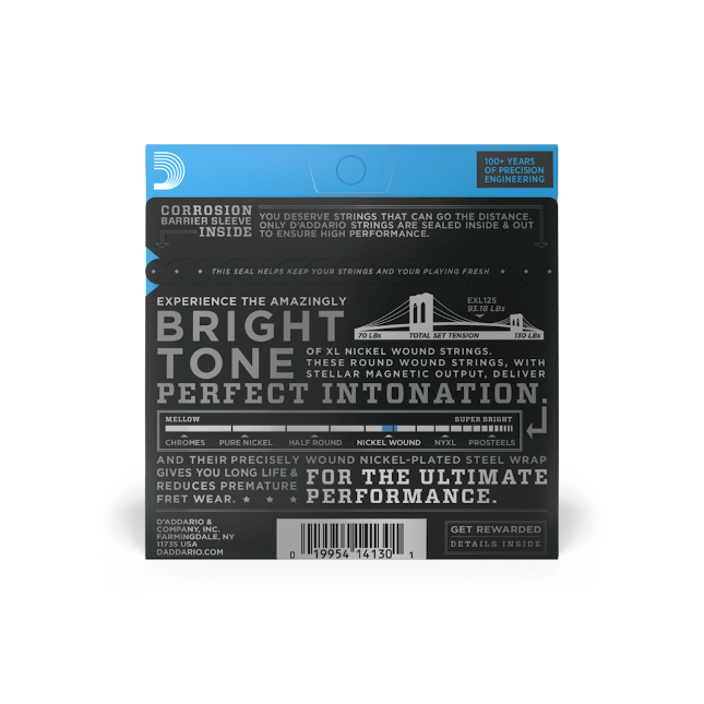 D'Addario EXL120 Electric Guitar Strings Light. 9-46.