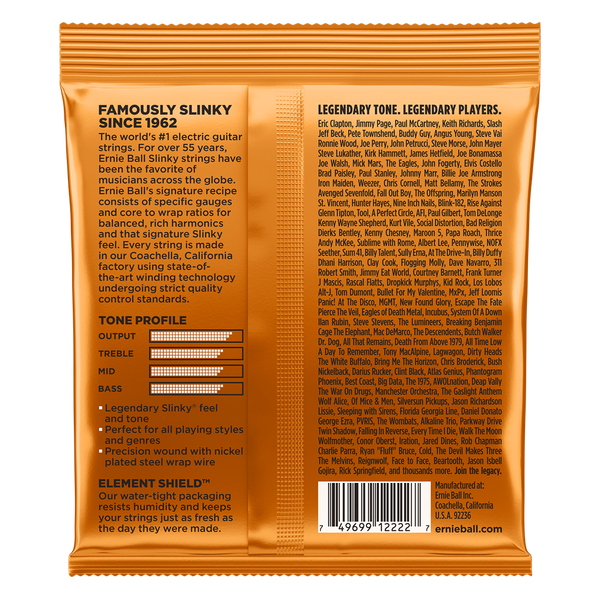Ernie Ball Hybrid Slinky Electric Guitar Strings 2222