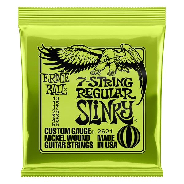 Ernie Ball 7-String Regular Slinky Electric Guitar Strings 2621