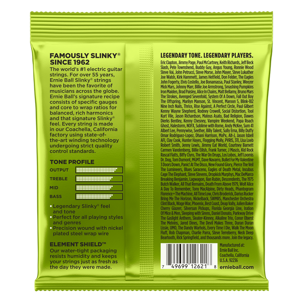 Ernie Ball 7-String Regular Slinky Electric Guitar Strings 2621
