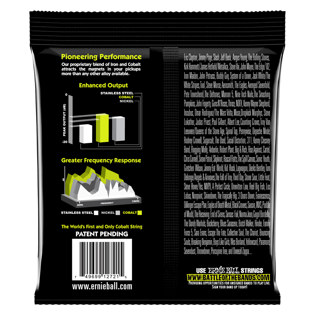 Ernie Ball 2721 Cobalt Regular Slinky Electric Guitar Strings