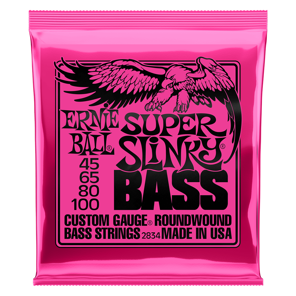 Ernie Ball Super Slinky Bass Guitar Strings 2834