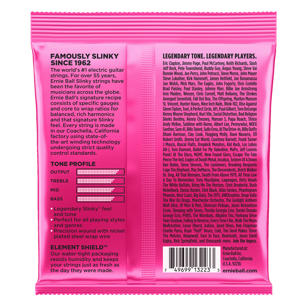 Ernie Ball 3233 Super Slinky Electric Guitar Strings. 3 Pack.